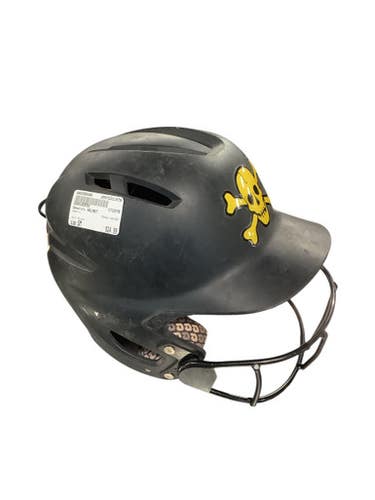 Used Demarini HELMET Batting Helmet w/Mask Black SM 11479-S000399380