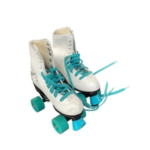 Used QUAD SKATES Senior Rec Fitness Skates White Senior 5 11479-S000399365