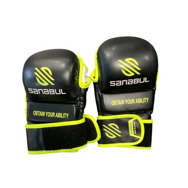 Used Sanabul MMA Gloves Black L/XL 11479-S000399322