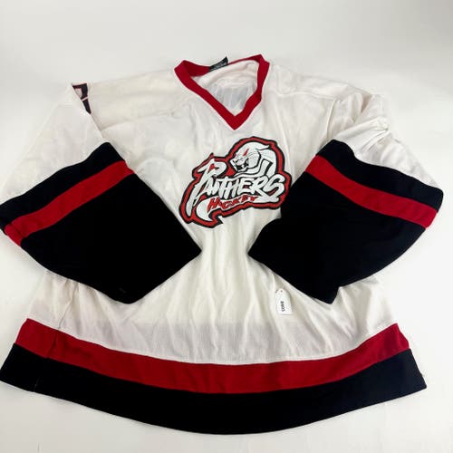 Used White Panthers Game Jersey | Senior Large | B603
