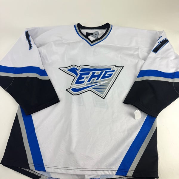 Used White and Blue Practice Jersey | Senior Large | B594