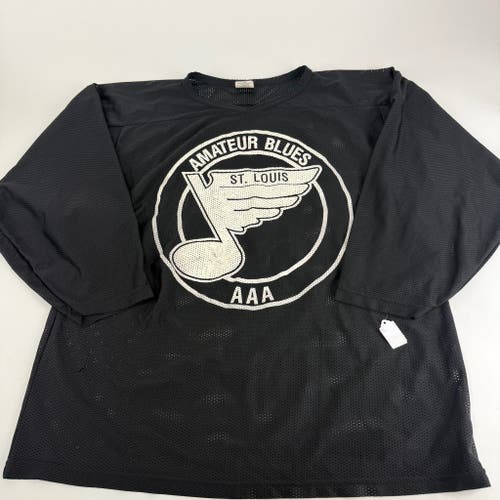 Used Black Mesh Practice Jersey | Blues AAA | Senior XL | B570