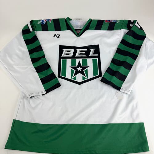 Used White and Green Game Jersey | Senior Large | B568