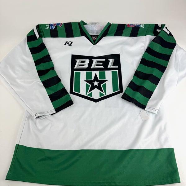 Used White and Green Game Jersey | Senior Large | B568