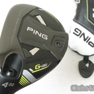 PING G430 Hybrid 22  4H HZRDUS Smoke RDX Red 80g 6.0 Stiff +Cover LEFT LH  MINT