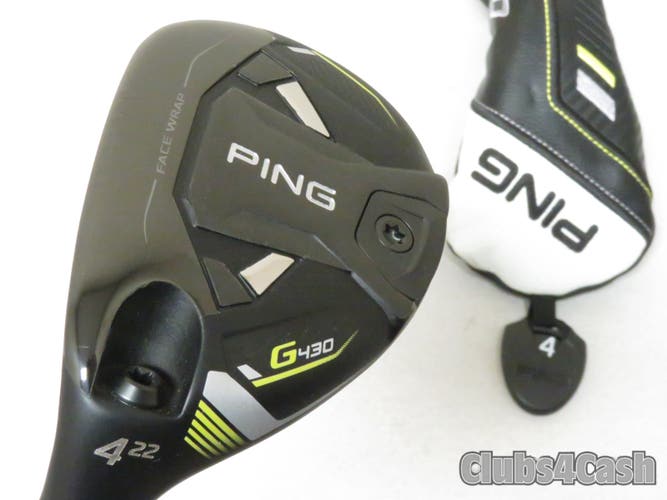PING G430 Hybrid 22  4H HZRDUS Smoke RDX Red 80g 6.0 Stiff +Cover LEFT LH  MINT
