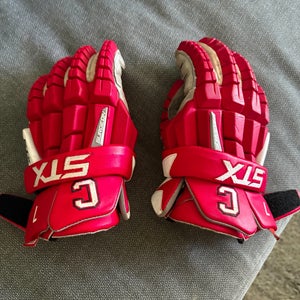 Like New Cornell Big Red STX  RZR2 Lacrosse Gloves