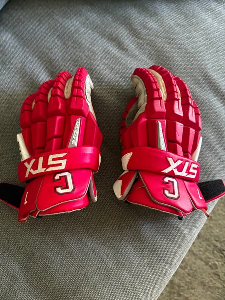 Like New Cornell Big Red STX  RZR2 Lacrosse Gloves