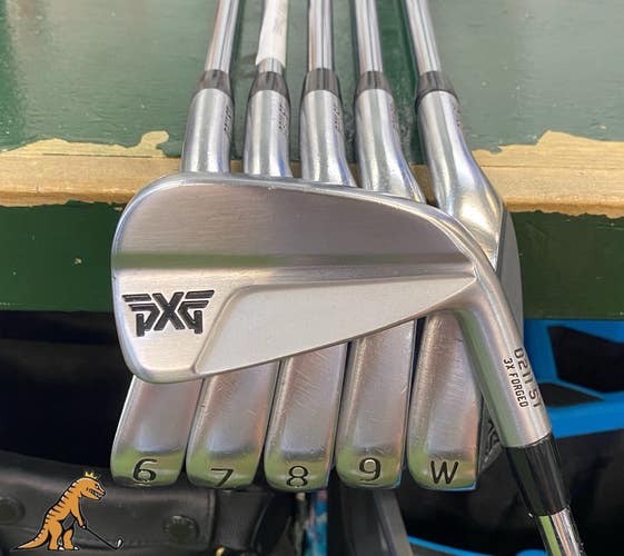 Used RH PXG 0211 ST 3X Forged Iron Set 5-PW Project X 6.0 Stiff Flex Steel