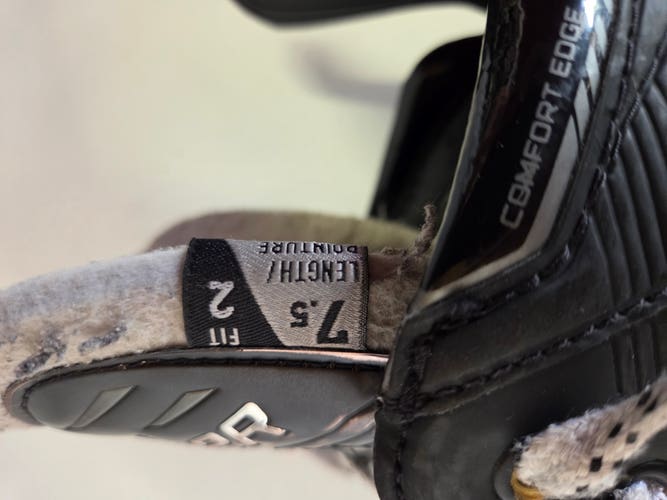 2024 Bauer Supreme Shadow Hockey Skates 7.5 (Used) with extra steel