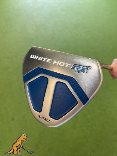 Used RH Odyssey White Hot RX 2-Ball 34 Mallet Putter