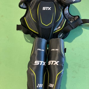 Used Youth Large STX Stallion 200+ Shoulder Pad & Elbow Pad Combo