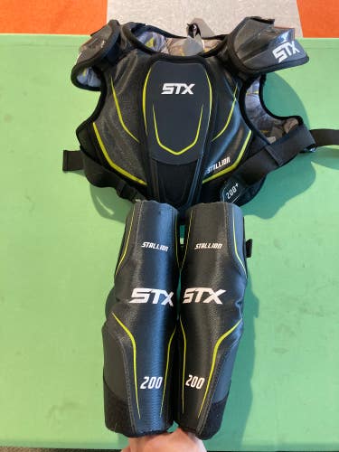 Used Youth Large STX Stallion 200+ Shoulder Pad & Elbow Pad Combo