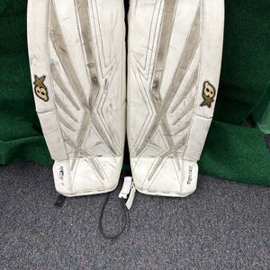 White Junior Brian's Subzero 7.0 Goalie Leg Pads (Used) | 29” + 1”