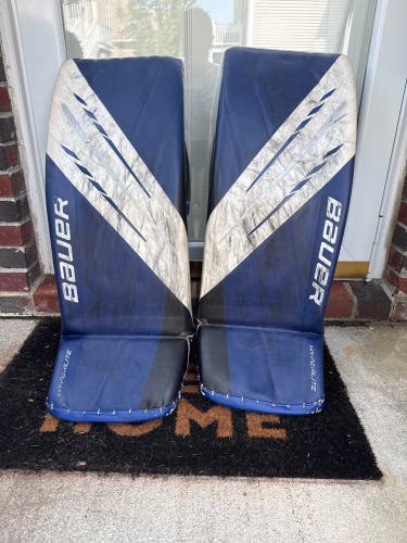 Small (33+1.5) Custom Bauer Hyperlite Goalie Leg Pads Pro Stock (Used)