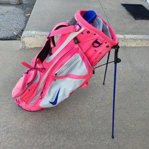 Nike Vapor X Ladies Dual Golf Stand Stand Bag Pink/White/Blue