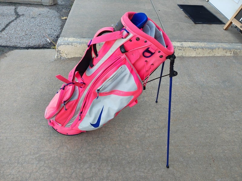 Nike Vapor X Ladies Dual Golf Stand Stand Bag Pink/White/Blue