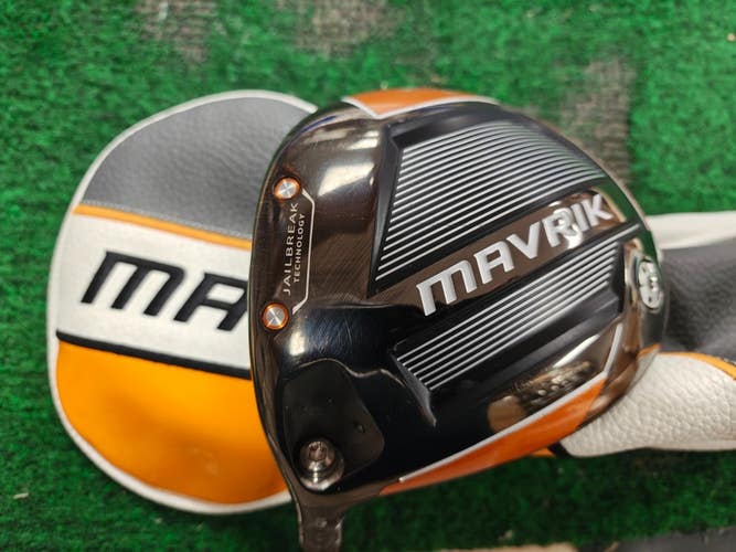 Callaway Mavrik Left Handed 10.5 Degree Driver Stiff Flex Hzrdus 5.5 w Headcover