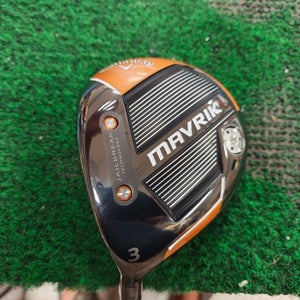 Callaway Mavrik Left Handed Fairway 3 Wood Stiff Flex Riptide 6.0 LH 3W