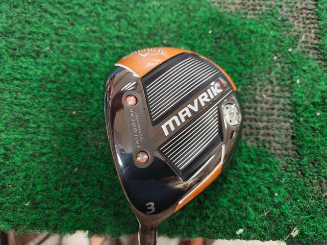 Callaway Mavrik Left Handed Fairway 3 Wood Stiff Flex Riptide 6.0 LH 3W
