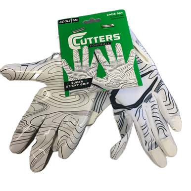 Used Cutters GAME DAY FB Gloves White S/M 11730-S000066162