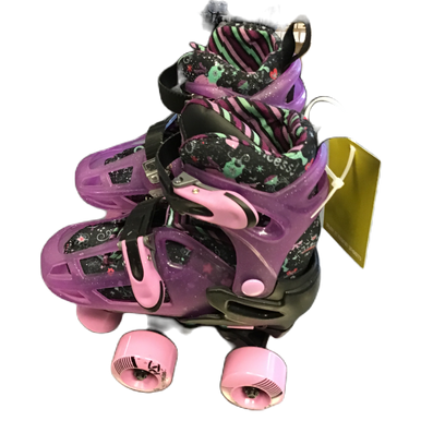 Used RollerDerby Junior Roller Quad Skates Black Adjustable 11730-S000066185