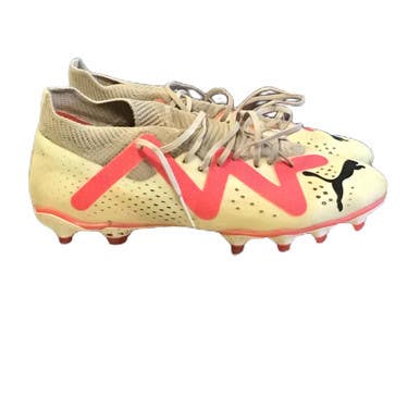 Used Puma 107371-01 Soccer Cleats White Junior 06 11730-S000065988