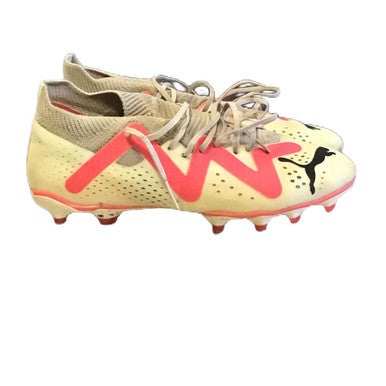 Used Puma 107371-01 Soccer Cleats White Junior 06 11730-S000065988