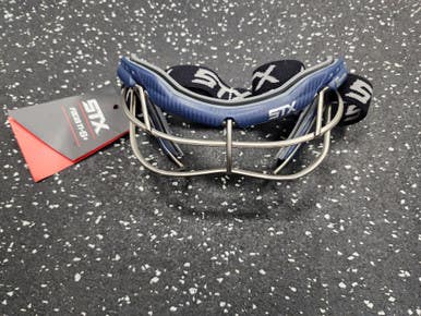 Used STX FOCUS TI-S+ Lacrosse Facial Protect Navy Blue Senior 11849-S000029925