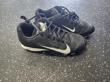 Used Nike VAPOR STRIKE BB/SB Cleats Black And White Junior 04 11849-S000029936