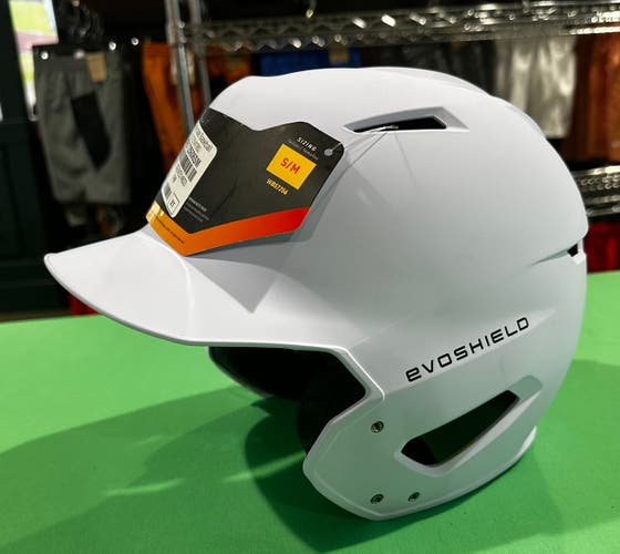 White Small EvoShield Batting Showcase Baseball Helmet (New)