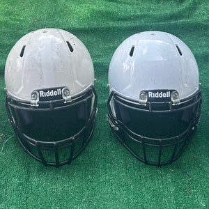 Bundle 2 Helmets Riddell Speed Football Adult 1Large 1medium