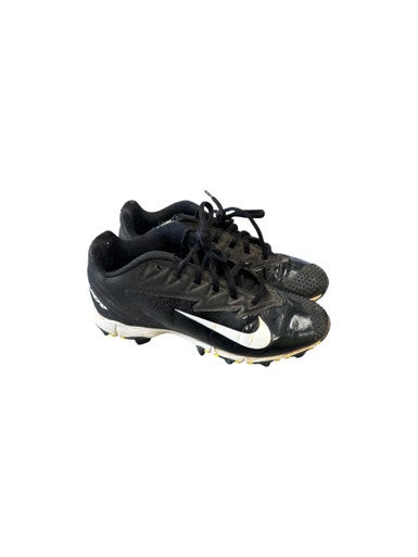 Used Nike 856494-010 VAPOR BLK/WHT BB/SB Cleats Black And White Junior 04 11862-S000090073