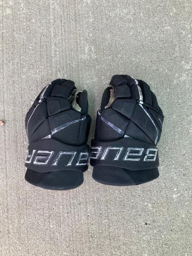 Black Senior Bauer Vapor X-Shift Pro Gloves 13" (Used)