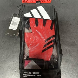 ADIDAS PRED GL LGE GOALKEEPER GLOVES GK PREDATOR RED [IX3859] SZ 9 NWT $80