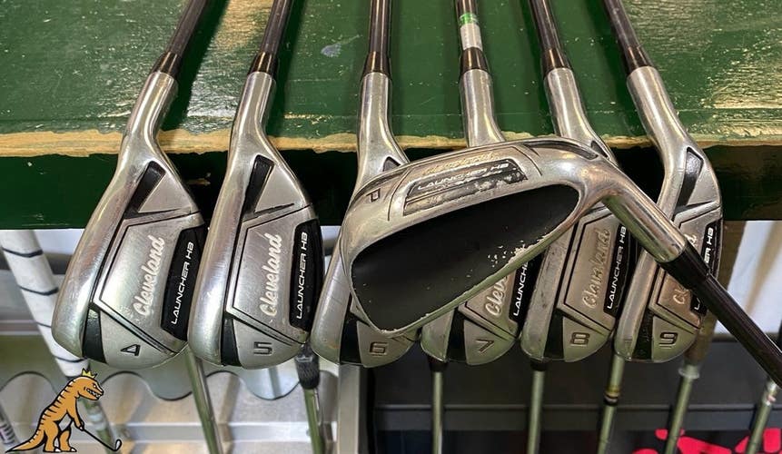Used Cleveland Launcher HB Iron Set 4-PW Miyazaki Blue 60g Graphite Regular Flex