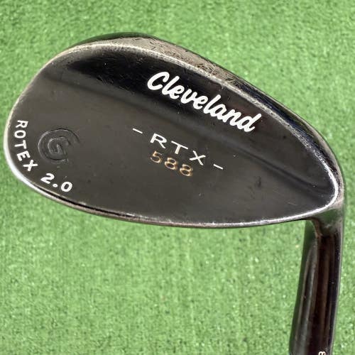 Cleveland 588 RTX 2.0 Black Satin 56 8 Bounce Sand Wedge Traction Steel 35