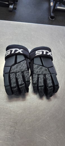Used STX STALLION Lacrosse Gloves Mens Black SM 11497-S000150541