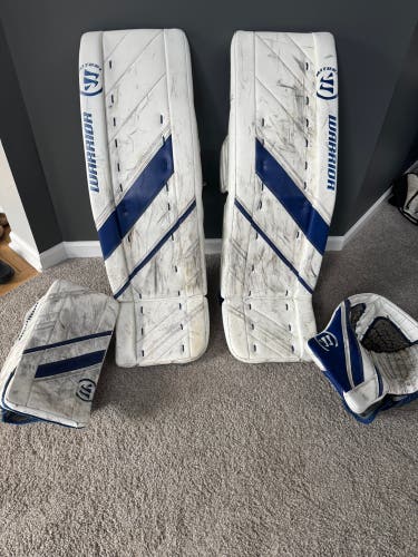 36"  Warrior Ritual G4 Pro Goalie Leg Pads (Used)
