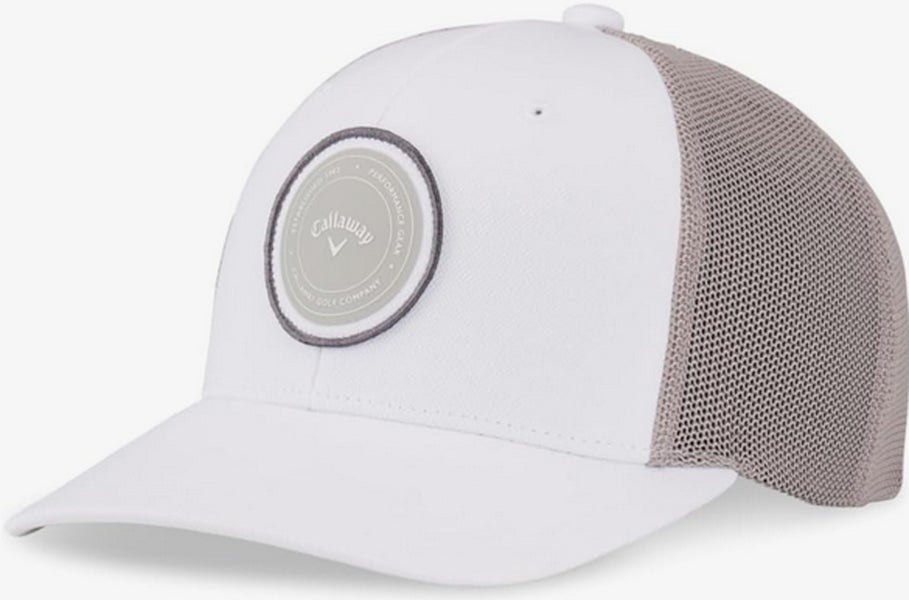 NEW 2024 Callaway Playing Through White Trucker Adjustable Snapback Golf Hat/Cap