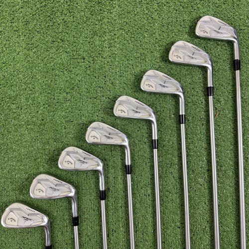 Callaway Apex Pro 19 Iron Set 3-PW KBS Tour C Taper 130 Extra Stiff X +1/2 Long