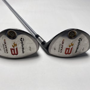 TaylorMade Burner Rescue 2008 3 & 4 Hybrid Set 19* 22* Burner 85g Stiff Mens RH