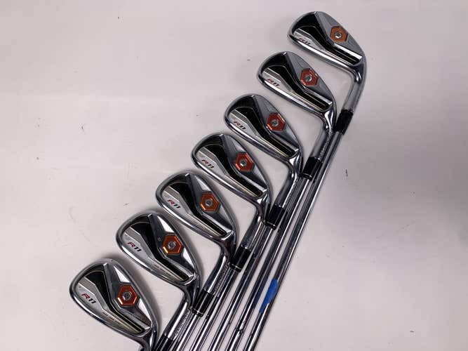 TaylorMade R11 Iron Set 4-PW True Temper Dynamic Gold S300 Stiff Steel Mens RH