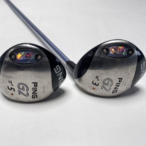 Ping G2 3 & 5 Fairway Wood Set 14* 17* TFC100 Ladies Graphite Womens RH