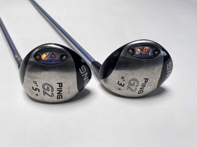 Ping G2 3 & 5 Fairway Wood Set 14* 17* TFC100 Ladies Graphite Womens RH
