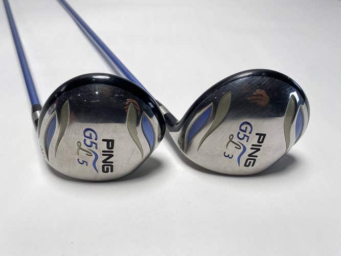 Ping G5 Ladies 3 & 5 Fairway Wood Set 18* 22* ULT50F 50g Graphite Womens RH