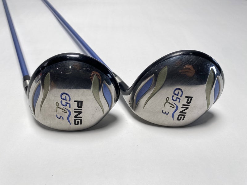 Ping G5 Ladies 3 & 5 Fairway Wood Set 18* 22* ULT50F 50g Graphite Womens RH