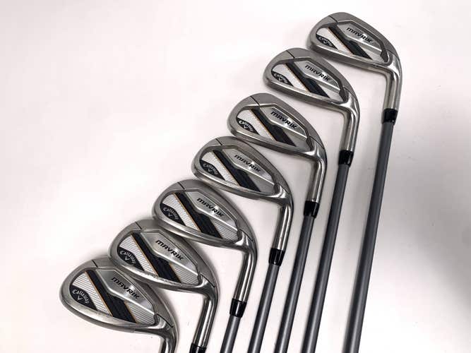 Callaway Mavrik Iron Set 5-PW+GW Project X Catalyst 5.5 Regular Graphite Mens RH
