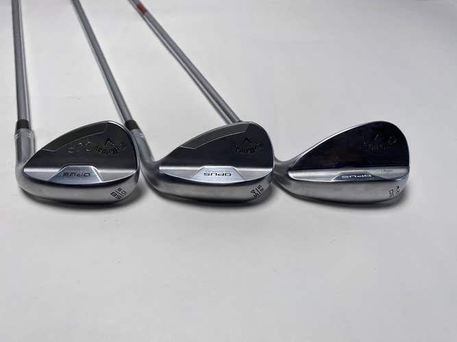 Callaway Opus Platinum Chrome Wedge Set 50* 12 | 54* 12 | 58* 10 KBS Mens RH