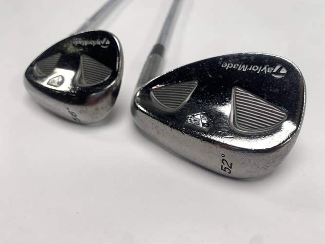TaylorMade Rac Chrome Wedge Set 52* 8 56* Wedge Steel Mens RH
